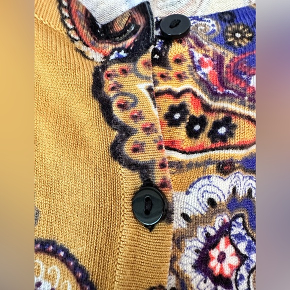 Joseph Allen Women’s Sweaters /Cardigan / Paisley Size S - Picture 4 of 8